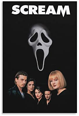 TSALF Leinwand Wandkunst Malerei Kein Rahmen Drew Barrymore Skeet Ulrich Neve Campbell Courtney Daniels David Arquette Poster,Wohnzimmer, Schlafzimmer, Gemälde 60x90cm