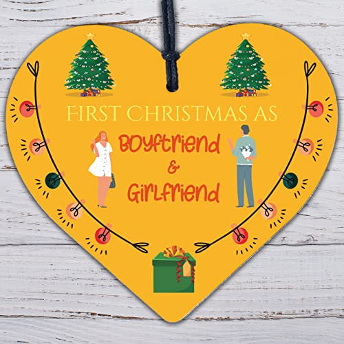 Weihnachtskugel, Motiv: First Christmas As Boyfriend And Girlfriend