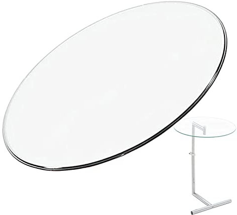 WORDFUN Cristal Redondo Tablero De Mesa Templado, 14-40 Pulgadas, Cristales A Medida, Robusto Y Duradero, Tablero De Vidrio Redondas, para Mesa De Comedor De Cristal, Chimenea Vidrio Templado