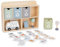 Mamabrum, Centre de Recyclage en Bois, 1 Boîte de Rangement en Bois, Camion Poubelle, 2 Panneaux d'Avertissement, 4 Poubelles, 24 Cartes pour Jouets de Camion Poubelle pour Enfants