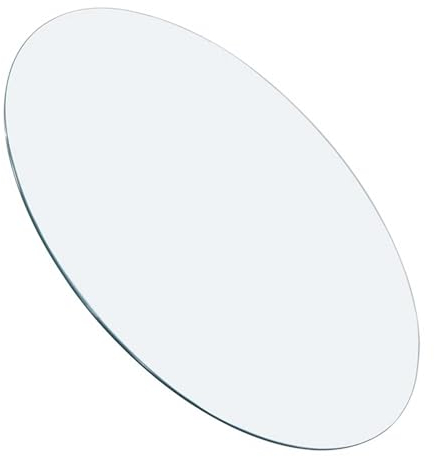 Tischplatte Rund 80 cm Rund Glasscheibe Tischplatte Glasplatte Tisch 8MM (Size : Ø 80cm(32Inch))