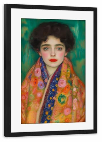 artboxONE Poster mit Rahmen schwarz 45x30 cm Portrait Lieser von Carina - gerahmtes Poster