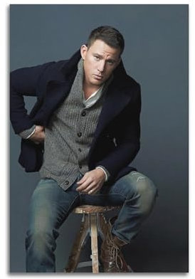 Channing Tatum. Poster mit Charakteren, Wandposter, Sänger und Schauspieler, Kunstdruck, ästhetisches Wandbild, ästhetische Leinwand, moderne Wohnzimmer-Schlafzimmer, Dekoration, 30 x 45 cm,