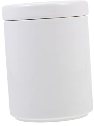 Cabilock Nordic Style Teedose Mit Keramikdeckel Luftdichter Behälter Für Kaffee Tee Und Trockenfrüchte Mittlere Weiß Für Küchenorganisation Und Vorratshaltung