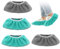 4 piezas de zapatillas Mop para el suelo, cubreescobas reutilizables para limpiar, paño de microfibra altamente absorbente, lavable hasta 60 °C