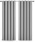 Yorkshire Bedding Blackout Eyelet Curtains for Bedroom 66x72 Inch Super Soft Thermal Insulated Light Grey Curtains Darkening Panels + 2 Tiebacks