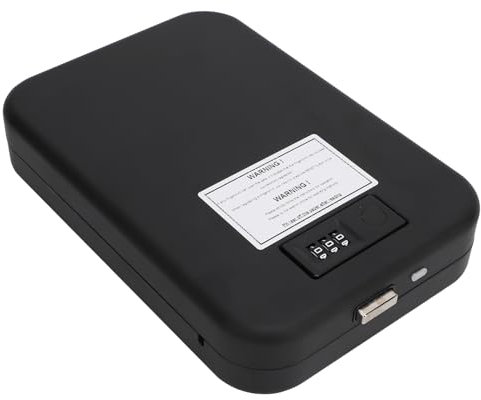 Tragbarer Safe, Biometrischer Fingerabdruck-Sicherheitskoffer mit Schnellem Zugriff, Tisch-Reiseauto, Fortschrittliche Halbleitertechnologie