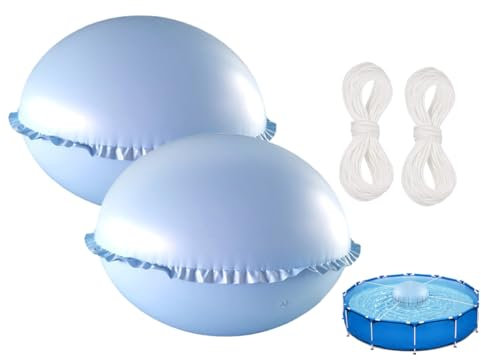 Kellegour 2Pièces Oreiller De Piscine d'hiver,Coussin d'air pour Piscine,Coussin d'air Piscine d'hiver,Coussin De Piscine d'hiver pour la Plupart des Piscines,Spas,Fontaines,Piscines,Petites Piscines