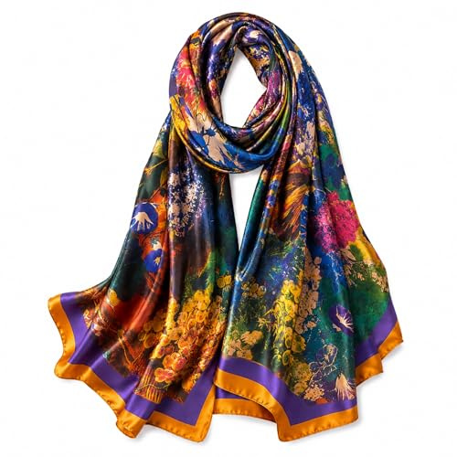 FAIRYGATE Satin Scarf Silky Long Scarves for Women Sale Mothers Day Gifts