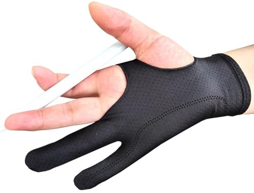 scyca Anti- | Gants d'artiste pour Tablette à Dessin, Gants de Tablette d'art numérique Graphique, Bons pour la Main Droite et la Main Gauche pour Croquis, Peinture, Dessin