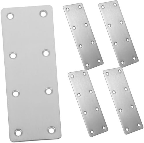 PartyKindom 5piezas Soporte De Esquina De De Placa De Montaje De Reparación Con Tornillos Para Estanterías Muebles y Armarios Fácil Instalación y Gran Estabilidad