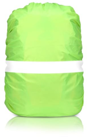 Regenschutz Rucksack, 20L Regenschutz für Rucksäcke mit Reflexstreifen, Regenschutz Schulranzen, Reflektierender Rucksack Überzug Wasserdicht, Backpack Rain Cover für Wandern, Camping, Radfahren