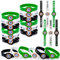 Toyssa 24 Pezzi Braccialetti Silicone, Braccialetti Bambini per Feste Gadget Compleanno Bambini Regalini Fine Festa Compleanno per Bambino Bambina (Calcio)