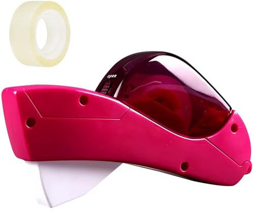 Rosenrot Automatischer Klebebandabroller, Tape Dispenser, Abroller Klebeband, Geeignet zum Aufkleben von Geschenkpaketen, Sammelalben, Umschlägen