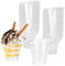 ZFOEFO 50 Stück Dessertbecher Plastik Dessertgläser Wiederverwendbar Dessert Becher Transparent Dessert Schälchen 140ml Pastikbecher Klein Plastikbecher für Dessert Mousse Pudding Eiscreme