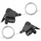 MEGHNA 1 Paar Fahrrad Schalthebel Fahrrad-Schaltungen 3x8/9/10 Fach Schaltung Bike Shifter Lever/Links/Rechts Schalthebel (3x8 Speed)