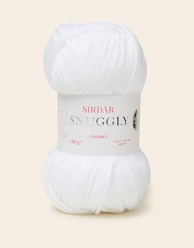 Sirdar Snuggly Chunky, White 100g