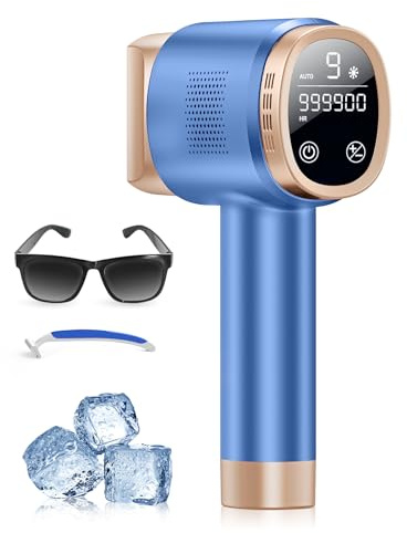 Épilateur Lumière Pulsée avec Fonction de Refroidissement, Blau