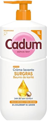 CADUM Surgras Crème douche au beurre de karité 1 L
