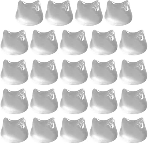 Keyboard Stickers For Long Nails - 24-Piece Raised Cat Head Design Keypad