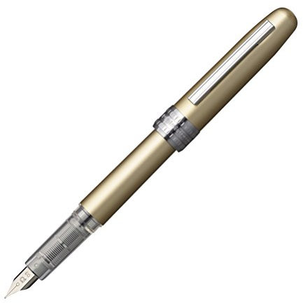 PLATINUM Fountain Pen, Plaisir Fine Nib, Yellow (PGB-1000-#68-F)
