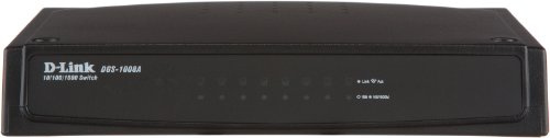 D-Link DGS-1008A Switch Gigabit Ethernet con 8 Porte, Antracite