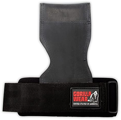 Gorilla Wear Lifting Grips - schwarz - Bodybuilding in Fitness Accessoire für Herren, Einheitsgröße