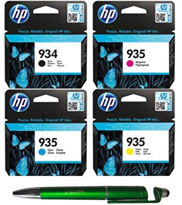 4 ORIGINALE Druckerpatronen für HP 934 black + HP 935 cyan, magenta und yellow