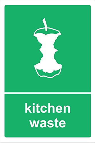 Recycling bin Sticker Kitchen Waste - Self Adhesive Label