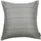 McAlister Textiles Colorado | Kissenbezug für Kissen in Grau | 43 x 43 cm | Gewobenes geometrisches Jacquard Muster | Ethno-Design Deko Kissenhülle für Sofa, Couch