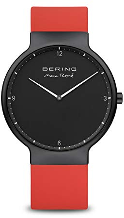 BERING Herren Uhr Quarz Movement - Max René Collection mit Silikon und Saphirglas 15540-523 Armbandsuhren - 5 ATM