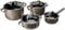 WMF Fusiontec Mineral Topfset Induktion 4-teilig, Kochtopf Set mit Glasdeckel, High-Tech Keramik, Induktions Töpfe Set nickelfrei, kratzfest, braun
