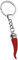 Ten Roter Horn Glücksbringer-Schlüsselanhänger cod.EL7981 cm 11,8x3,5x1,4h by Varotto & Co.
