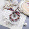 YU FENG Dragonfly Decorative Glass Perfume Bottle Jeweled Enameled Fancy Crystal Perfume Holder Scent Bottles Empty Refillable(Red,40ml)