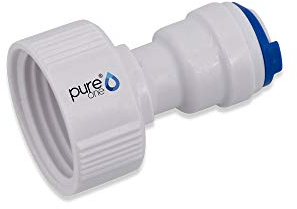 PureOne EF026-C Quick-Fitting - 3/4 Zoll IG auf 3/8 Zoll Schlauch (BSPT) | I-Form. Ausführung: I-Stück | I-Form. Zubehör für Umkehr-Osmose, Wasser-Installationen