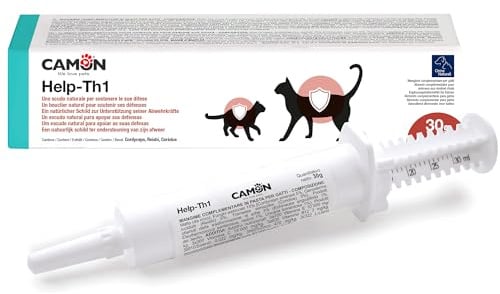 CAMON - HELP-TH1 Pasta in Siringa, 30g | Alimento Complementare per Sostenere le Difese Immunitarie di Gatti