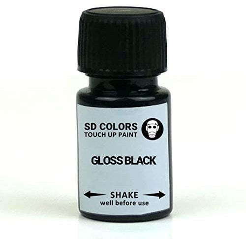 SD COLORS Reparatur-Set für Alufelgen, glänzend, 15 ML, für schwarze glänzende Alufelgen