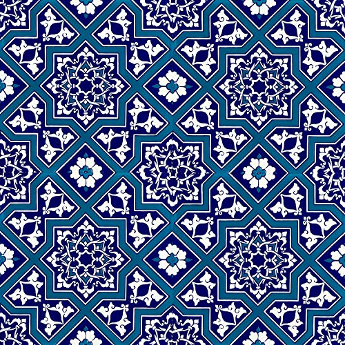 Cerames Karst- Keramische Wandfliesen für Bad und Küche im Mosaikstil - 1 Packung mit 12 dekorativen Fliesen (0,48m2) aus der Türkei - 20x20 cm - Ideal für Rückwand Küche oder Wandfliesen Bad