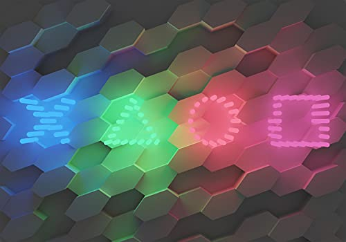 decomonkey Fototapete Game Play 200x140 cm Tapete Fototapeten Vlies Tapeten Vliestapete Wandtapete moderne Wand Wandbild Schlafzimmer Wohnzimmer Spielkonsole Bunt 3D Effekt Geometrisch Modern Wanddeko