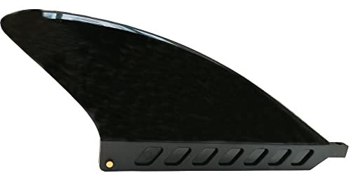 UP100 3 Inch Black Safety Soft Flex Center Fin with Screw for River AirSUP Long Board Surfboard Inflatable Paddle Board