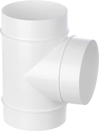 Ø 100mm Raccordo a T in plastica - Connettore per Tubo Tondo