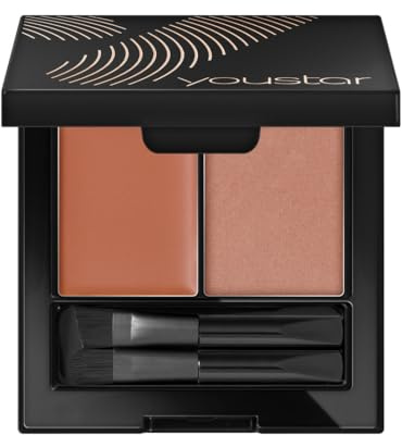 youstar BROWXPERT Augenbrauen Set - 01 Nougat | Perfekt geformte Augenbrauen für jeden Anlass, Eyebrow Kit für das perfekte Styling