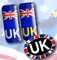 UK Car Reg Number Plate Domed Gel Stickers and Oval Car Sticker - Permanent High Tack Adhesive Euro Travel Pack Labels - Price per Pack of 3 Stickers (P/NO. UKREGDS/UKOVALS2)