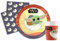 Kit Party Tavola Star Wars Grogu Baby Yoda per 8 persone (36 pezzi: 8 piatti Ø23cm, 8 bicchieri 200ml, 20 tovaglioli 33x33cm) in carta FSC