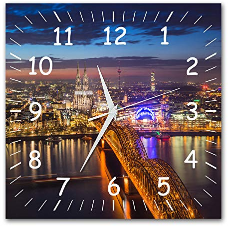 Bilder-Manufaktur BM wahlweise Funkwanduhr ODER Quarzwanduhr Funkwanduhren Funkuhr Wanduhr Funk ODER Quarz kein Ticken lautlos geräuschlos leise modern ohne Tickgeräusche MF9-9303-funk
