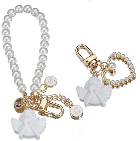 Armband Schlüsselbund Auto Schlüsselanhänger Frauen Schlüsselanhänger Armband Perlen Handgelenk Schlüsselbund Elegante, Einzigartige Design-schlüsselanhänger Für Autos, Schulbags, Dekoration Verwendet