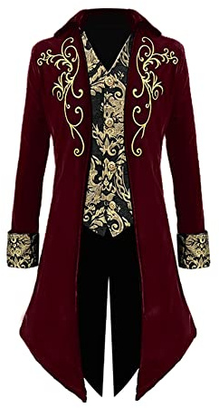 Apocrypha Herren Mittelalter Steampunk Frack viktorianischer Prinz Jacke Gehrock