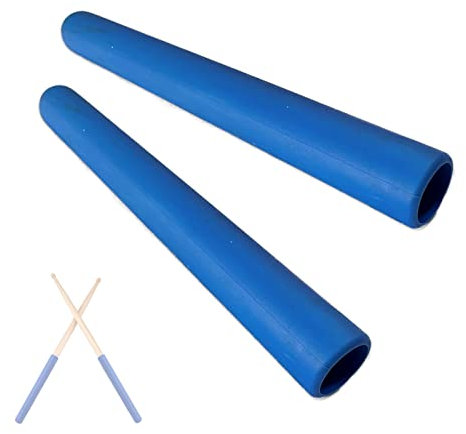 Cheerock 2 Stück Gummi Drumsticks Griffe, Rutschfeste Drum Stick Wrap Griffe für Drumming Übung, Bequeme Drum Sticks Griff, Drum Kits Percussion Drumming Zubehör