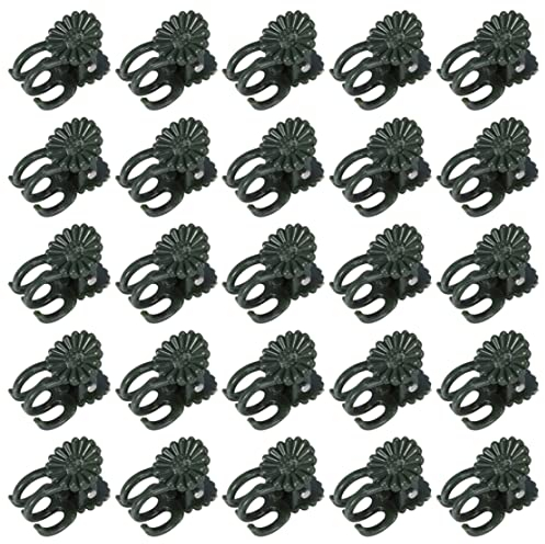 apofly Orchideen StäBe Pflanzenklammern Orchideen Klammern Orchidee Clips Plastikgarten Pflanzenklammern Stütze grüne kleine Ranken Clips für Stammstiele Blume 30pcs 0 8 x 0 5 Zoll