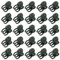 apofly Orchideen StäBe Pflanzenklammern Orchideen Klammern Orchidee Clips Plastikgarten Pflanzenklammern Stütze grüne kleine Ranken Clips für Stammstiele Blume 30pcs 0 8 x 0 5 Zoll